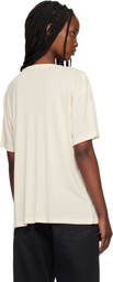 Studio Nicholson Beige Rond T-shirt