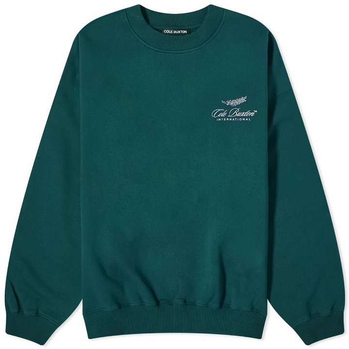 Photo: Cole Buxton Men's International Crew Sweat in Forest Green