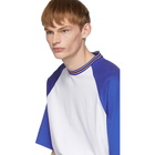 Prada White and Blue Graphic T-Shirt