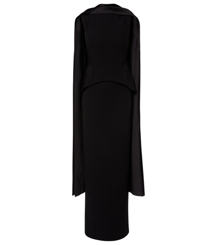 Photo: Solace London Annie scarf-detail gown