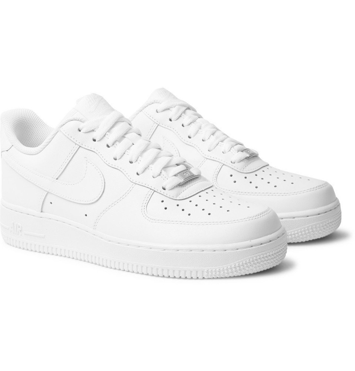 Photo: Nike - Air Force 1 '07 Leather Sneakers - Men - White