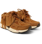 visvim - FBT Prime Runner Suede and Mesh Sneakers - Men - Light brown