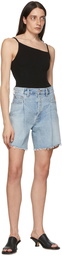 AGOLDE Blue Denim Shorts