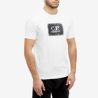 C.P. Company Men's 30/1 Jersey Label Style Logo T-Shirt in Gauze White