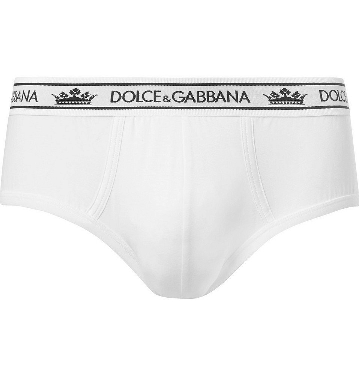 Photo: Dolce & Gabbana - Stretch-Cotton Briefs - White