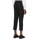 AMI Alexandre Mattiussi Black Pleated Carrot Fit Trousers