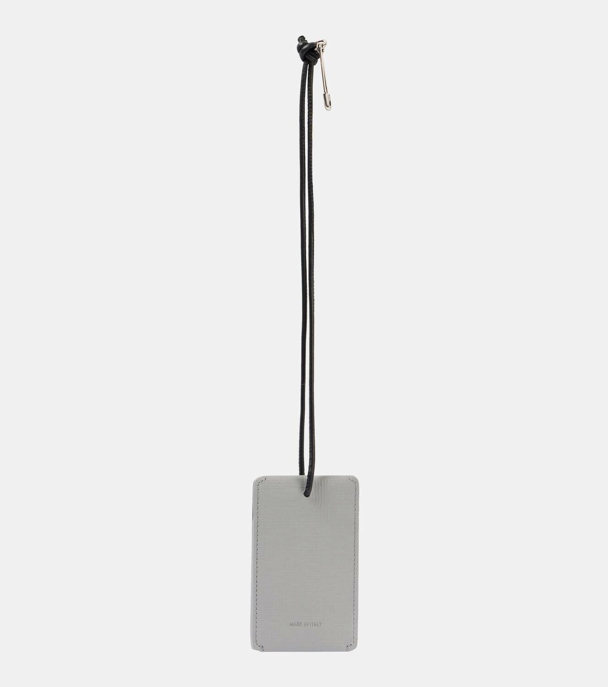 Balenciaga Logo leather luggage tag