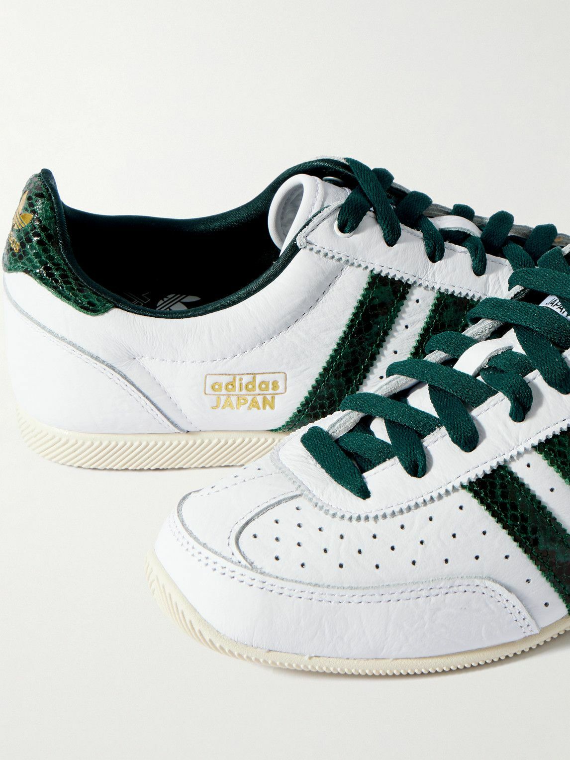 adidas Originals - Japan Snake-Effect and Leather Sneakers - White