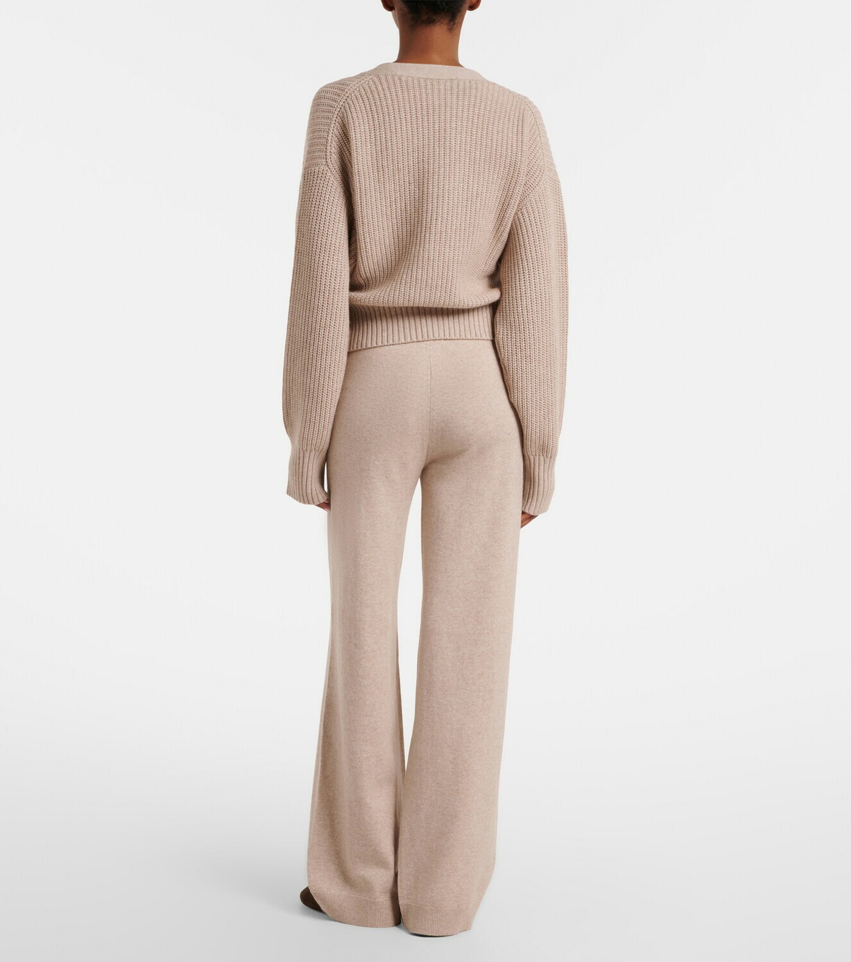Jardin des Orangers Cotton and cashmere wide-leg pants