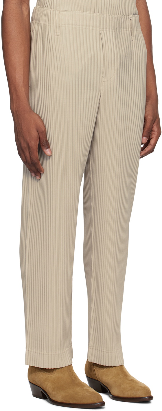 HOMME PLISSÉ ISSEY MIYAKE Tan Color Pleats Trousers Homme Plisse