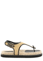 Castañer Tamesis Rafia Espadrille Sandals Beige