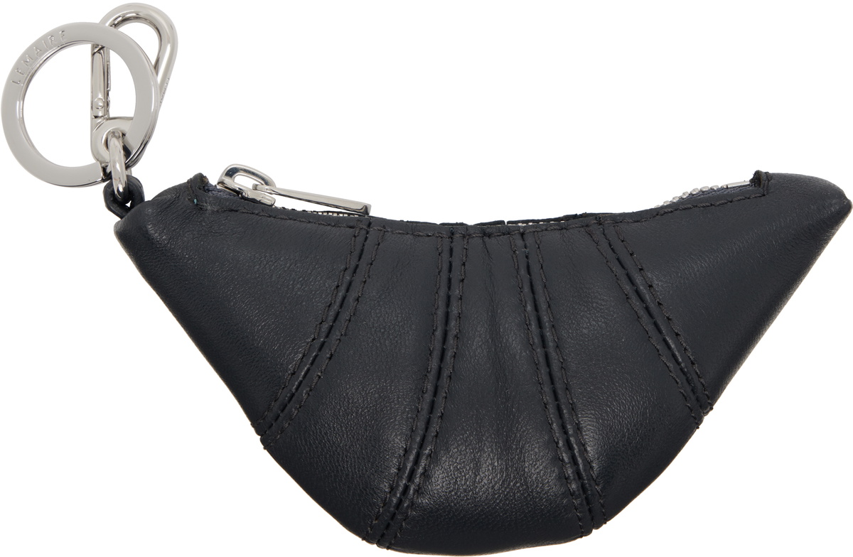 LEMAIRE Gray Mini Croissant Keychain Lemaire