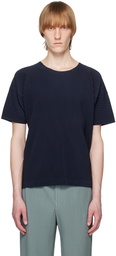 Homme Plissé Issey Miyake Navy Basics T-Shirt