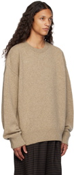 stein Beige Crewneck Sweater