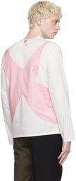 Strongthe SSENSE Exclusive White & Pink Long Sleeve T-Shirt