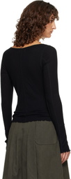 mfpen Black LS Flatlock T-shirt