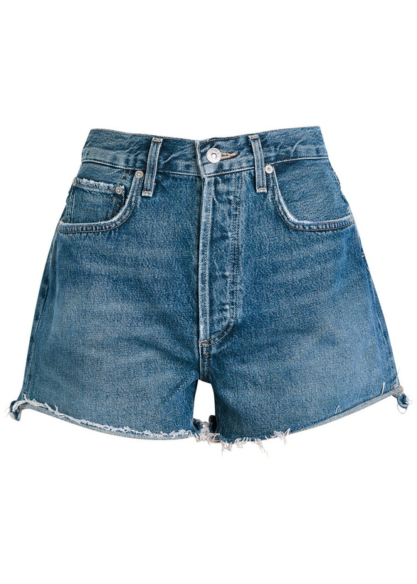 Photo: Citizens OF Humanity Marlow Distressed Denim Shorts Blue