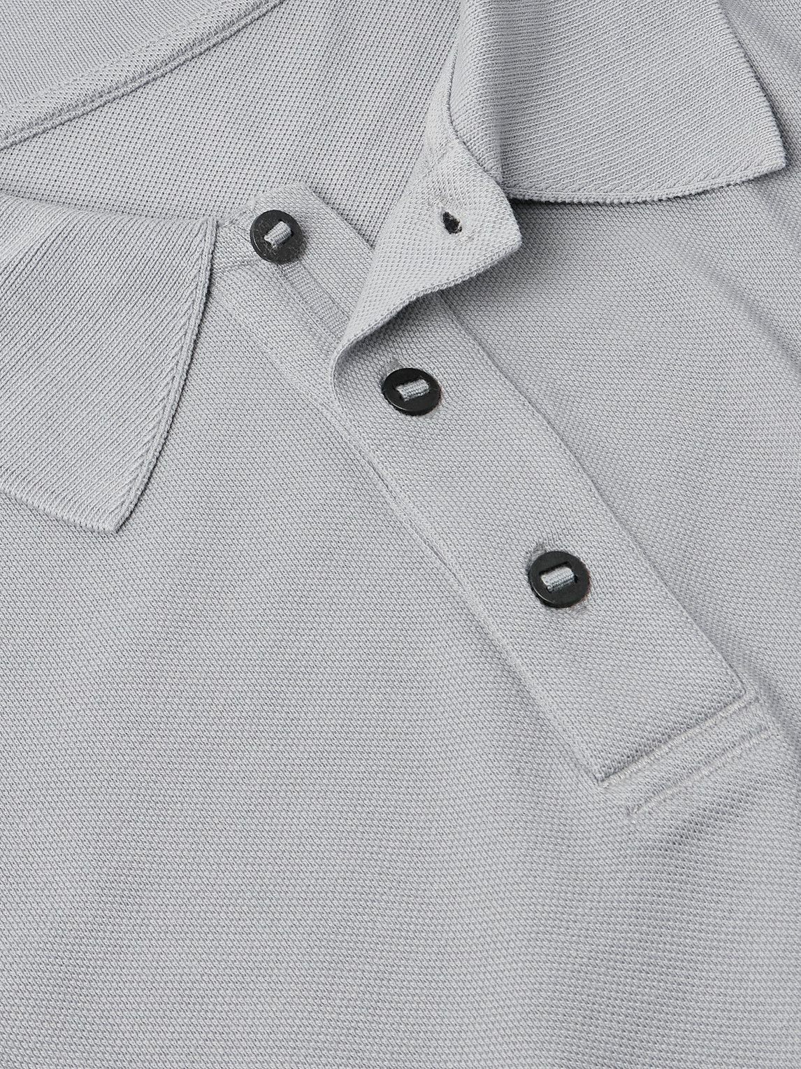 Canada Goose - Beckley Logo-Appliquéd Cotton-Piqué Polo Shirt - Gray