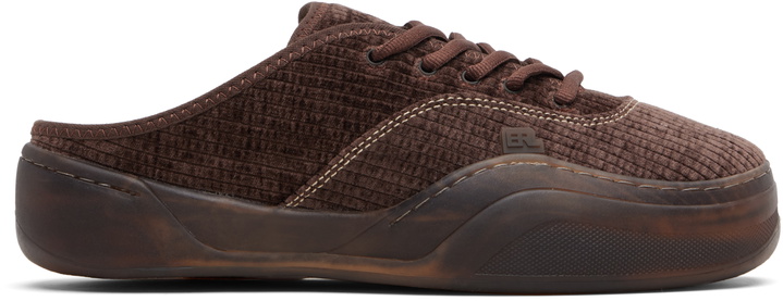 Photo: ERL Brown Corduroy Camino Sneakers