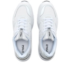 Polo Ralph Lauren Men's Jogger Sneakers in White/Black