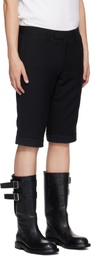 HODAKOVA Black Upside Down Trouser Shorts
