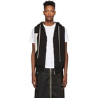 Rick Owens Drkshdw Black Jason S Sleeveless Hoodie