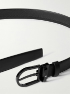 Montblanc - 3.5cm Cross-Grain Leather Belt