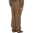 Lemaire Brown Military Chino Trousers