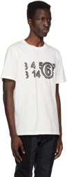 MM6 Maison Margiela Off-White Printed T-Shirt
