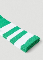 Stripe Tube Socks in Green