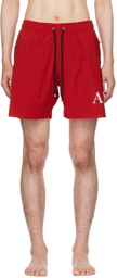 AMIRI Red M.A. Swim Shorts