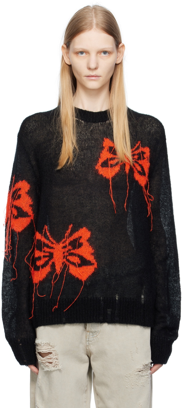 Black sweater with on sale butterfly