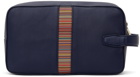 Paul Smith Navy Signature Stripe Wash Bag