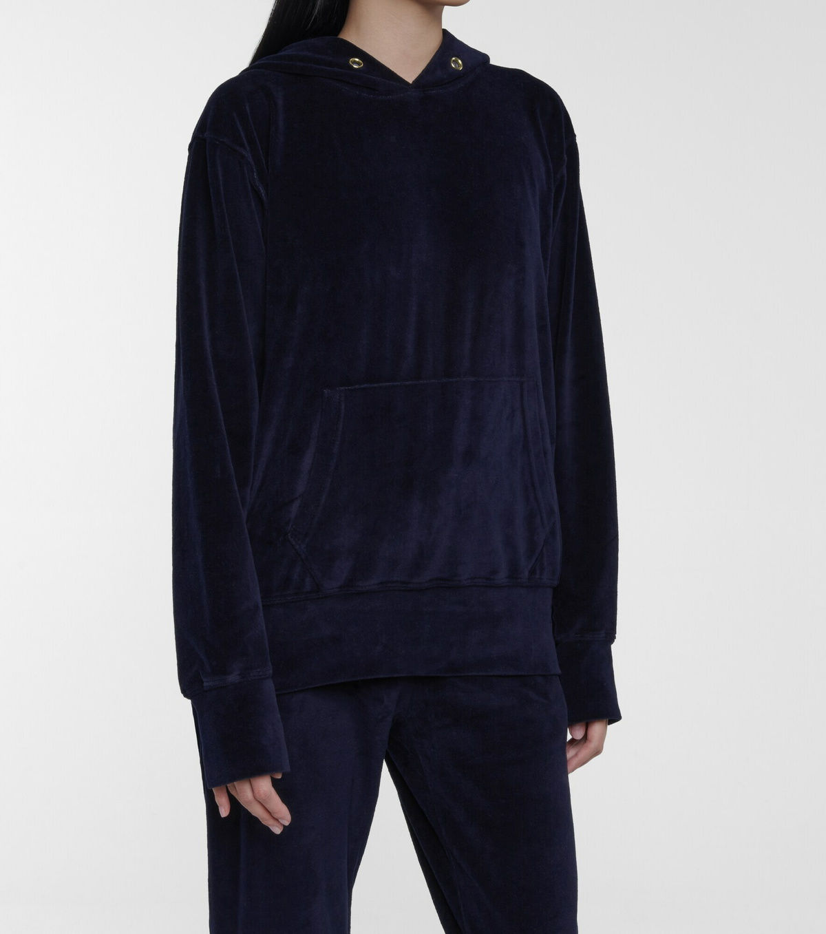 Les Tien - Velour hoodie