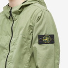 Stone Island Men's Supima Cotton Twill Stretch Hooded Jacket in Sage