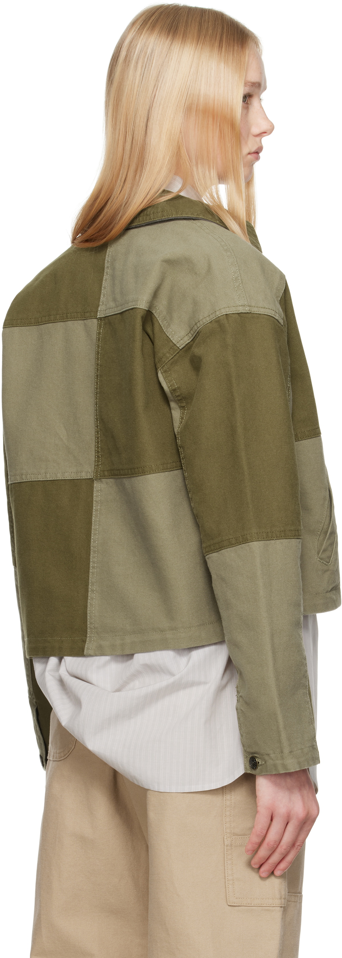 HommeGirls Beige OTW by Vans Edition Workwear Reversible Jacket