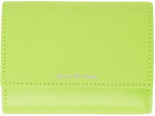 Acne Studios Green Folded Wallet