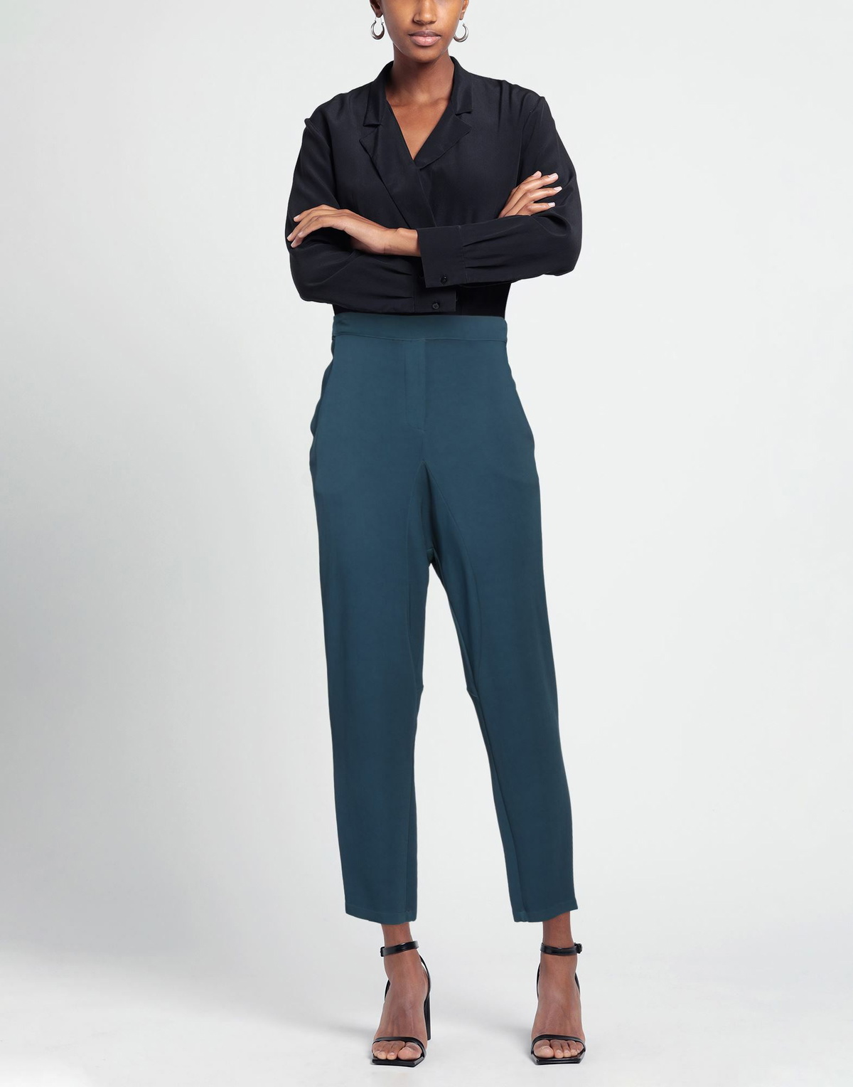 Alessia Santi Womens Pants Slate in Blue