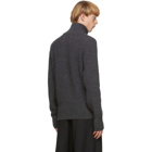 Maison Margiela Grey Gauge Half-Cardigan Zip-Up Sweater