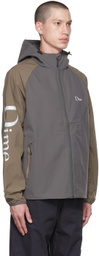 Dime Gray Windbreaker Jacket
