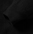 Barena - Open-Knit Virgin Wool Cardigan - Black