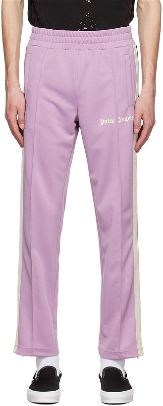 Photo: Palm Angels Purple Polyester Lounge Pants
