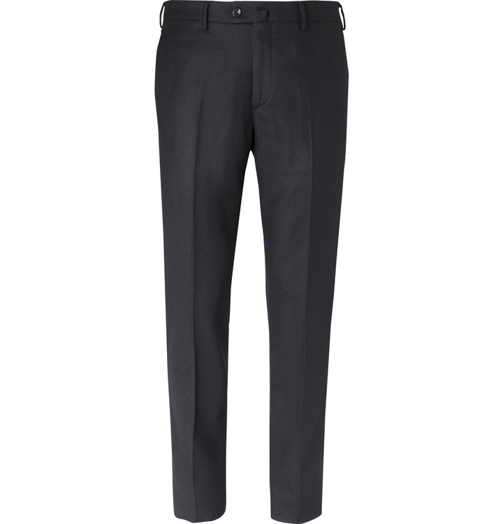 Photo: Loro Piana - Slim-Fit Wool and Cashmere-Blend Trousers - Blue