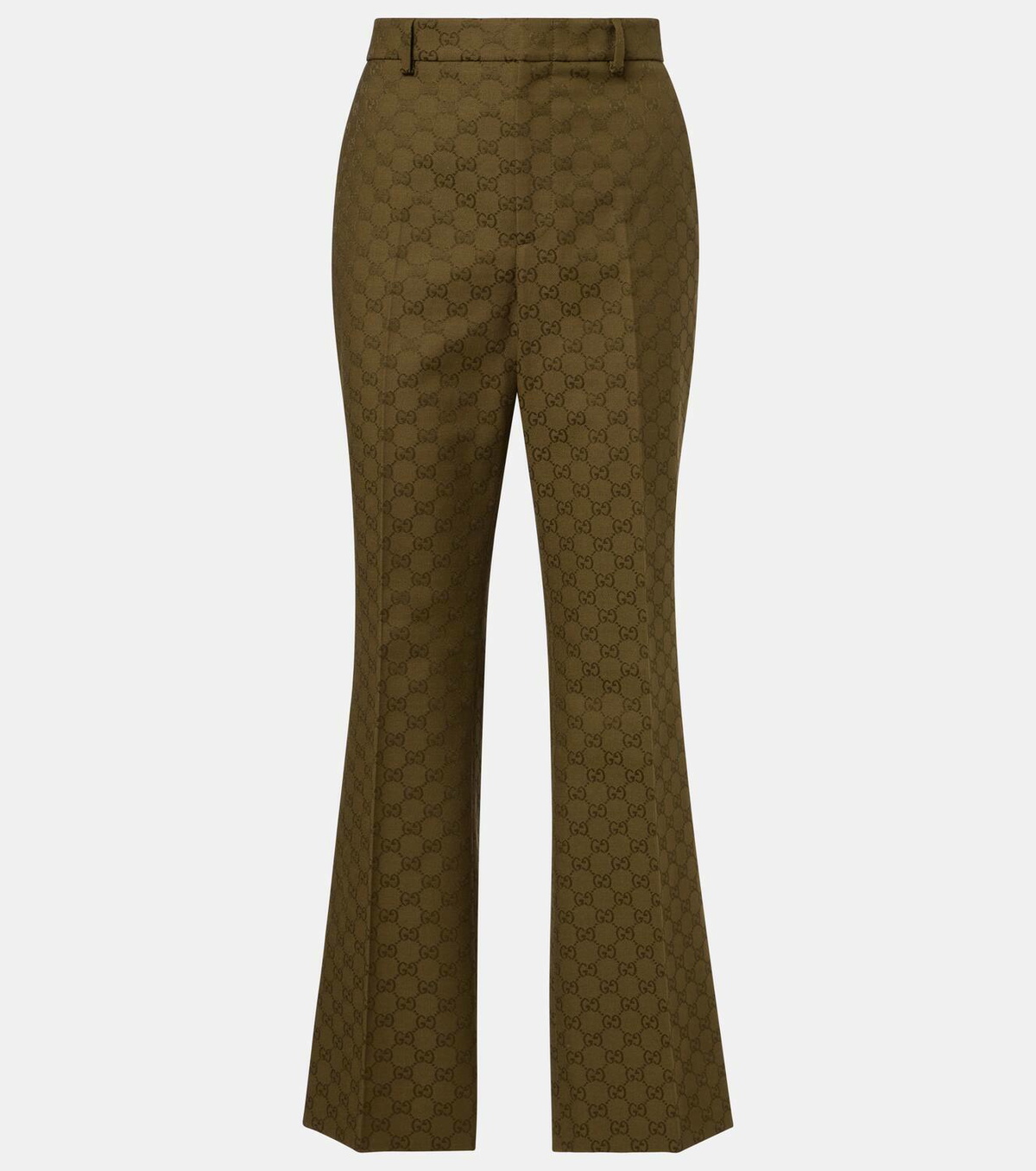 Gucci GG Canvas cotton-blend bootcut pants