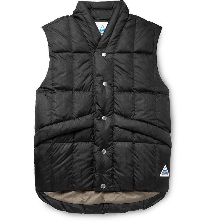 Photo: YMC - Cape Heights North Downs Quilted Nylon-Blend Ripstop Down Gilet - Black
