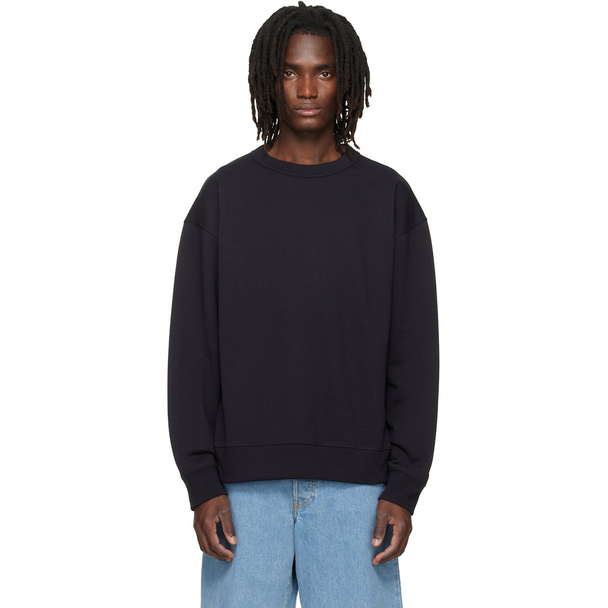 Dries Van Noten Navy Oversized Sweatshirt