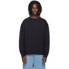 Dries Van Noten Navy Oversized Sweatshirt