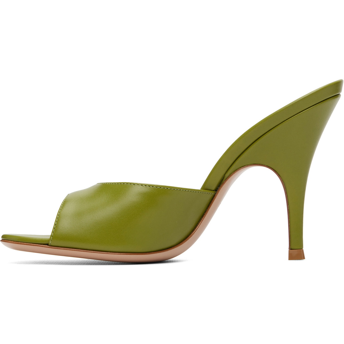 Gianvito Rossi Green Sofia Mule Heeled Sandals