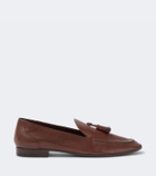 The Row Caden leather loafers