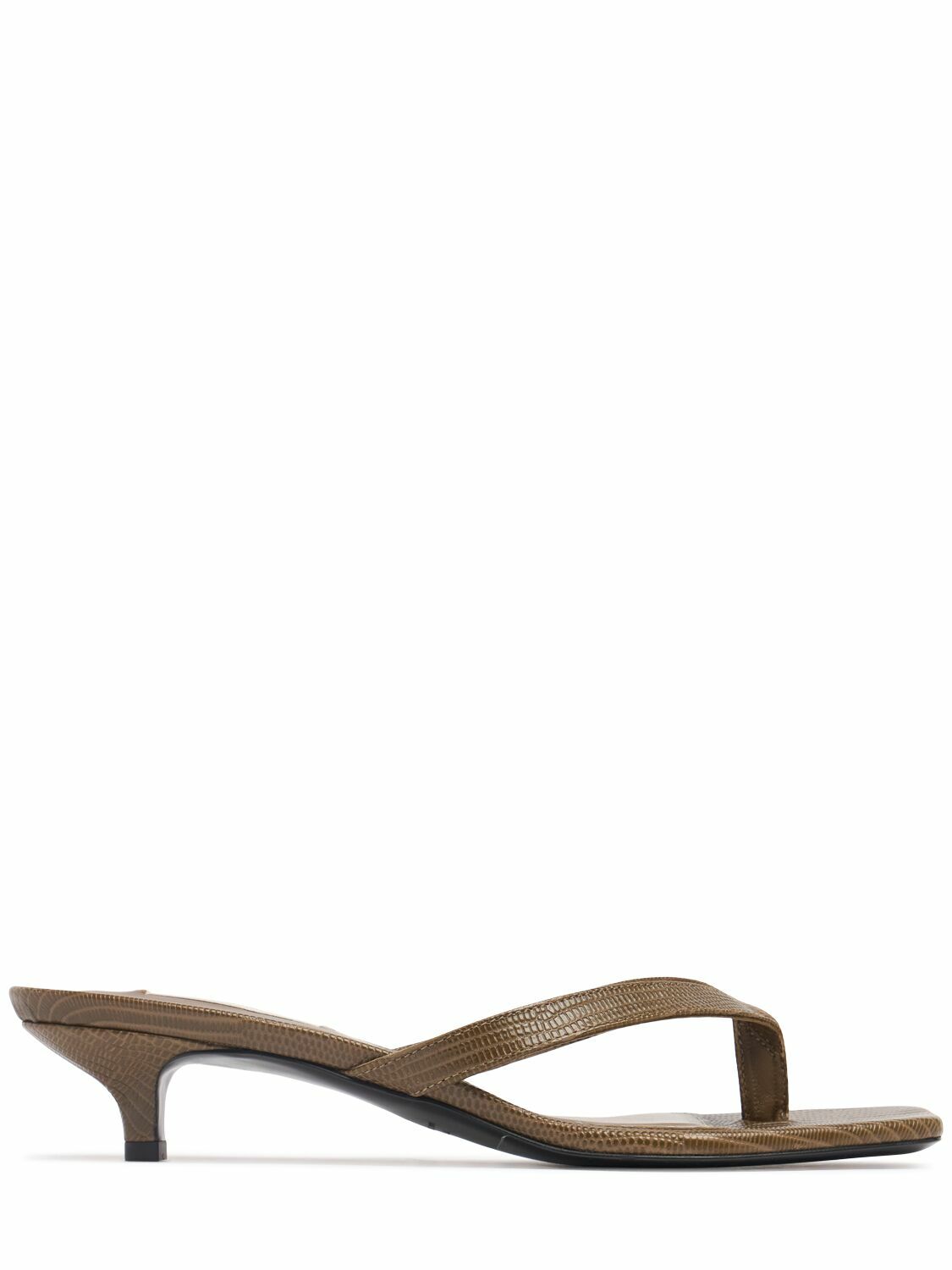 サンダル・ミュール Toteme 35mm Lizard print leather thong sandals TOTEME 35mm Lizard Print Leather Thong Sandals Toteme